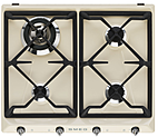 Панель варочная газовая  SMEG HOME SR964PGH, 60 см, кремовая