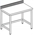 Стол производственный БСВ СПЭ-708 Б 800х700х850 с бортом, без полки, неразборный