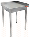 Стол производственный пристенный с двумя бортами без полки HICOLD НСО-7/7ББ