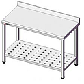 Стол производственный SIMECO Люкс CL0807БПП 800х700х850  с бортом и с перфорированной полкой