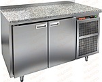 Стол холодильный HICOLD GN 11/TN O + каменная столешница