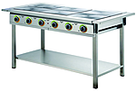 Плита электрическая шестиконфорочная GABINO Stufa S6P-Z-01 боковая и задняя панели оцинкованная сталь, N1001000034