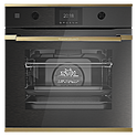 Шкаф духовой KUPPERSBUSCH BP 6350.0 GPH 4, графитовое стекло, Gold