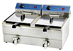 <b>Фритюрница</b> электрическая 2 ванны 10+10 л KOCATEQ BEF102V