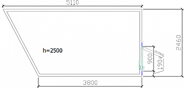 Камера холодильная ПРОФХОЛОД 25,5 куб.м 5110x2460x2500мм