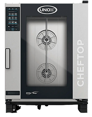 Пароконвектомат газовый UNOX XEVC-1011-GPLM левая дверь